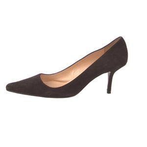 Christian Louboutin brown suede pumps,
